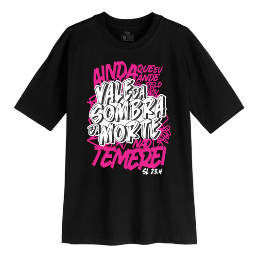 Camsieta Streetwear Unisex Gospel - Vale da Sombra - Preto