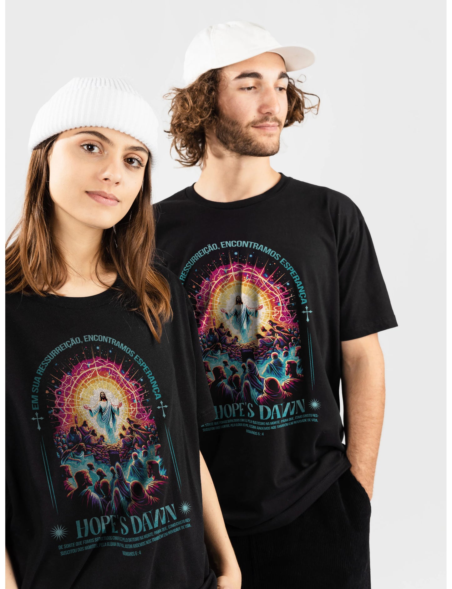 Camsieta Streetwear Unisex Gospe Hopes Dawn - Marrom