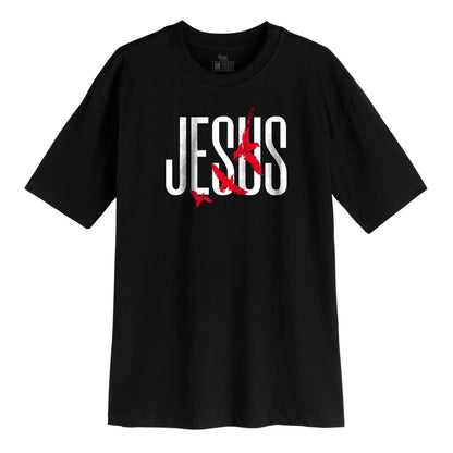 Camsieta Streetwear Unisex Gospel - Jesus Passaros - Marrom