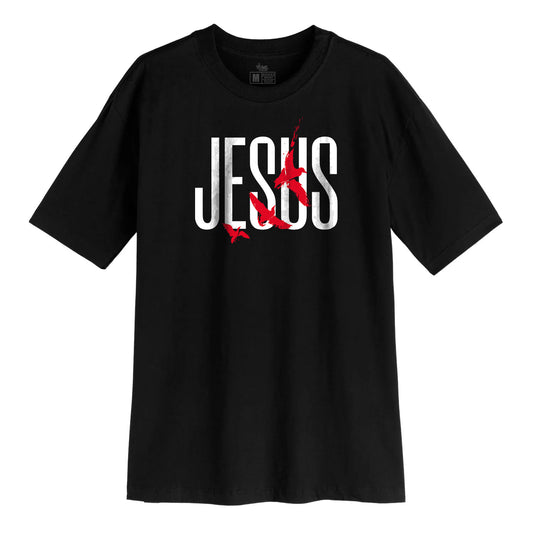 Camsieta Streetwear Unisex Gospel - Jesus Passaros - Branco