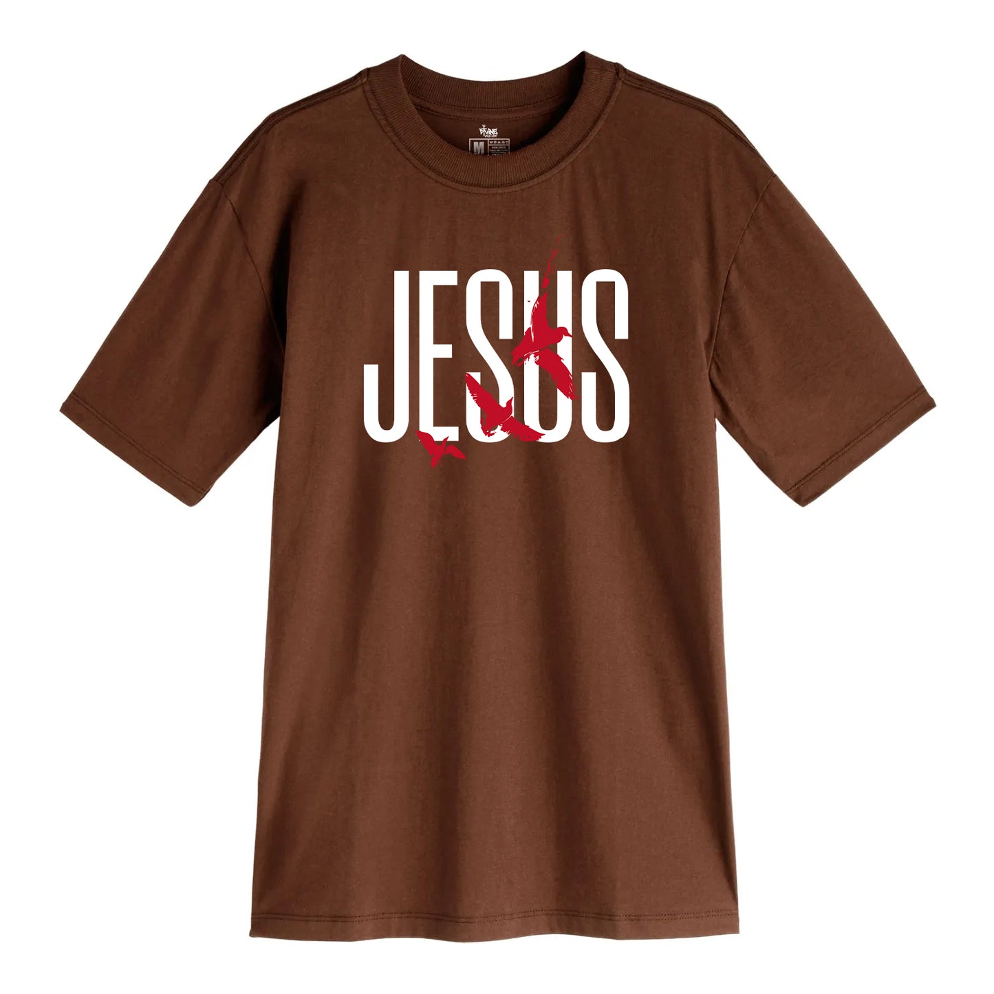 Camsieta Streetwear Unisex Gospel - Jesus Passaros - Marrom