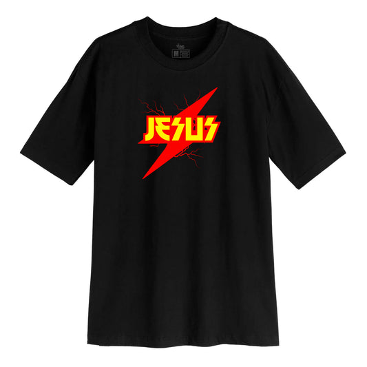 Camsieta Streetwear Unisex Gospel - Jesus Luz - Preto