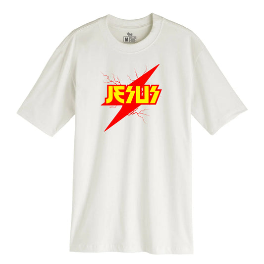 Camsieta Streetwear Unisex Gospel - Jesus Luz - Branco