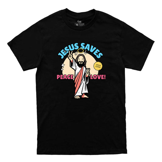 Camiseta Regular Feminina - Jesus lover - Preto