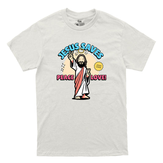 Camiseta Regular Feminina - Jesus lover - Branco